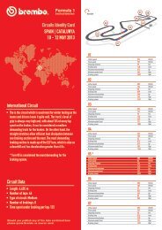 Circuits Identity Card SPAIN | CATALUNYA 10 - 12 MAY ... - F1SA.com