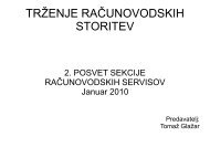 TRŽENJE RAČUNOVODSKIH STORITEV - GZDBK