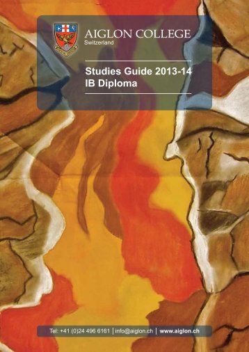 Studies Guide 2013-14 IB Diploma - Aiglon College