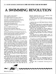 A SWIMMING REVOLUTION - Swimming World Magazine
