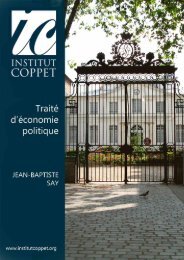 TraitÃ© d'Ã©conomie politique - Institut Coppet