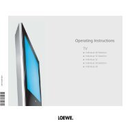 TV Operating Instructions - Loewe