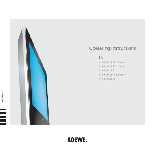 Tv Operating Instructions Loewe [ 500 x 500 Pixel ]