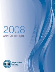 ESA 2008 Annual Report - Entertainment Software Association
