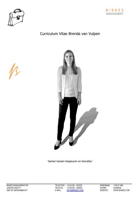 CV Brenda van Vulpen