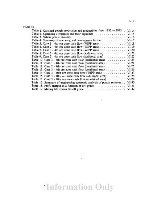 Information Only - Waste Isolation Pilot Plant - U.S. Department of ...