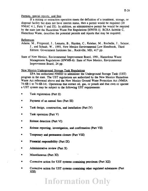 Information Only - Waste Isolation Pilot Plant - U.S. Department of ...