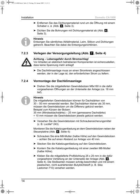 Instrucciones de montaje - Dometic