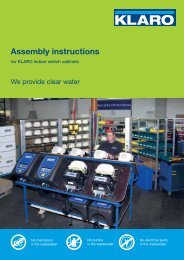 Assembly instructions - KLARO GmbH