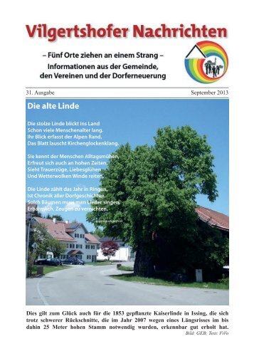 Ausgabe September 2013 - Gemeinde Vilgertshofen