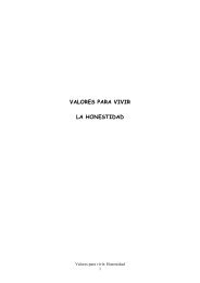 VALORES PARA VIVIR LA HONESTIDAD - Colegio RamÃ³n Carande