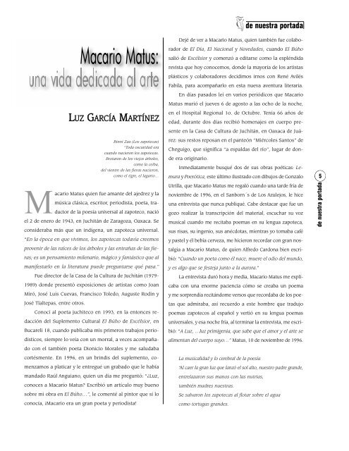 De Nuestra Portada Rena C Avila C S Fabila