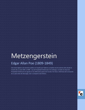 Metzengerstein - Descarga Ebooks