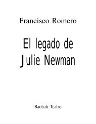F. Romero - Teatro - El legado de Julie Newman.pdf - Ebaobab.com
