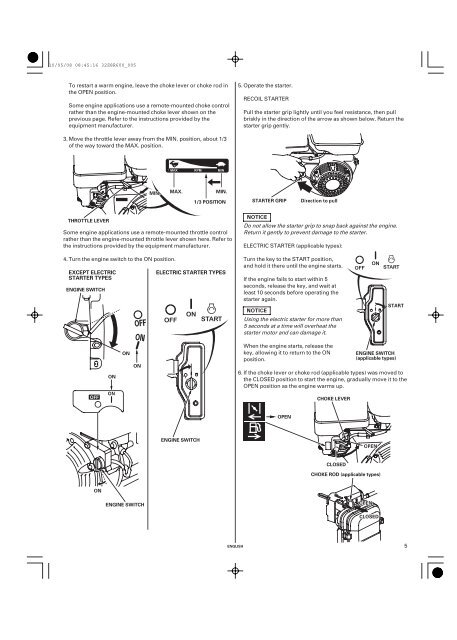 GX240 · GX270 · GX340 · GX390 - Honda Motorcycles