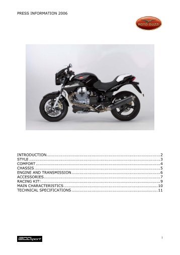 Download Brochure (.pdf) - Moto Guzzi New Zealand