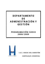 departamento de administración y gestión - ies hoces del duratón