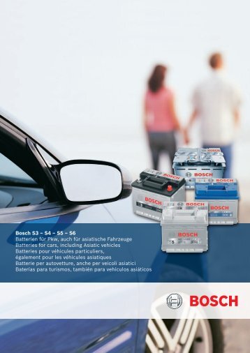 Bosch S3 –  S4 – S5 – S6 Batterien für  Pkw, auch für asiatische ...