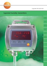 hygrotest humidity transmitters