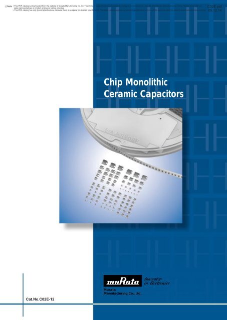 Chip monolithic ceramic capacitors