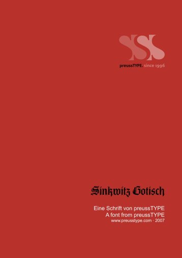 Sinkwitz Gotisch - preussTYPE