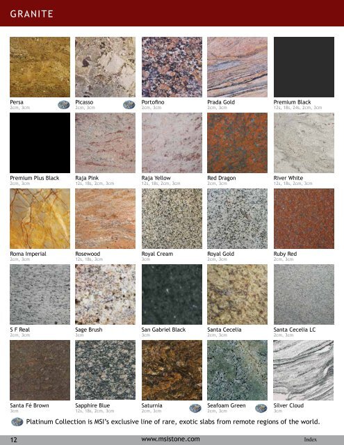 2013 General Brochure - Natural Stone