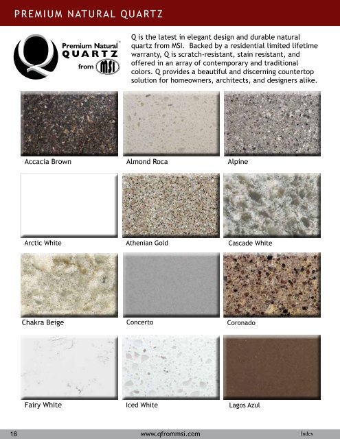 2013 General Brochure - Natural Stone