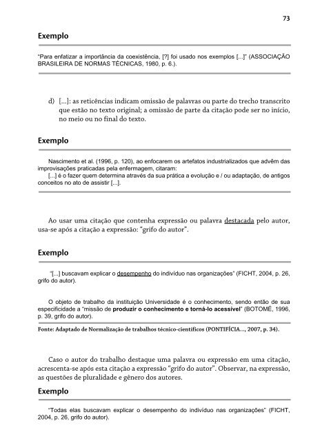 Normas para ElaboraÃ§Ã£o de Trabalhos AcadÃªmicos da UTFPR