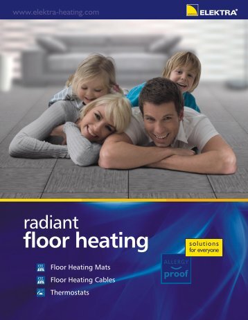 Floor heating - leaflet (US/CAN) - Elektra