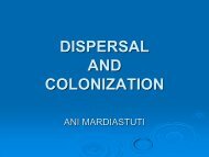 Dispersal & Colonization
