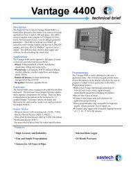 Vantage 4400 Technical Brief - Eastech Flow Controls