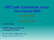 ZIP Code Tabulation Areas For Census 2000 - Population Studies ...