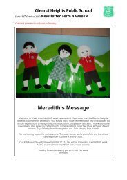 Meredith's Message - Glenroi Heights Public School