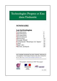 Technologies Propres et Eau dans l'industrie