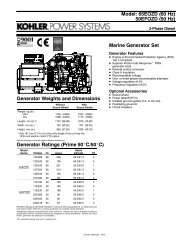 Model: 65EOZD (60 Hz) 50EFOZD (50 Hz) Marine Generator Set ...