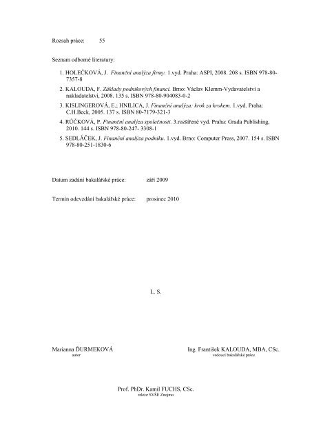 Finanční analýza společnosti z kategorie SME.pdf - Index of ...