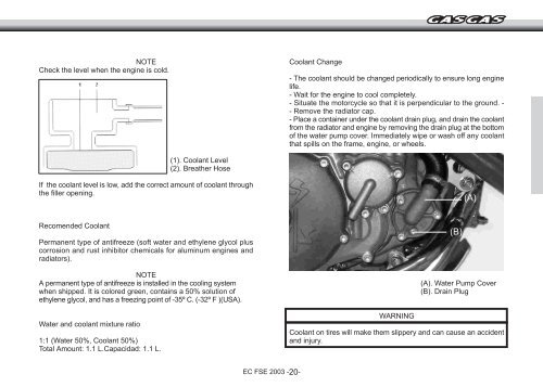 SERVICE MANUAL SERVICE MANUAL - Gas Gas