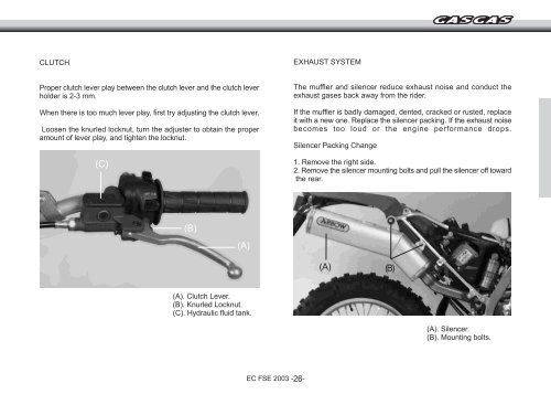 SERVICE MANUAL SERVICE MANUAL - Gas Gas