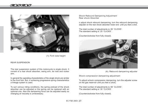 SERVICE MANUAL SERVICE MANUAL - Gas Gas