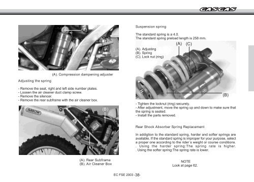 SERVICE MANUAL SERVICE MANUAL - Gas Gas