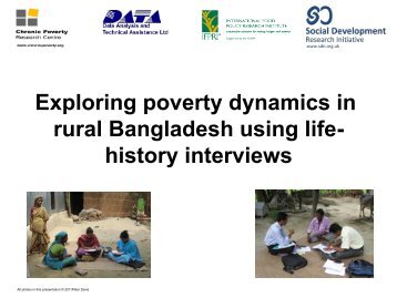 Exploring poverty dynamics in rural Bangladesh using life ... - Shiree