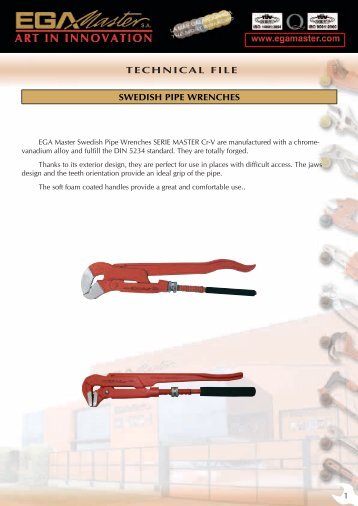 TECHNICAL FILE SWEDISH PIPE WRENCHES - Ega Master