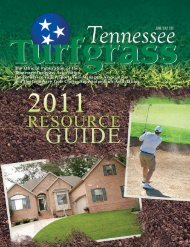 The Official Publication of the Tennessee Turfgrass Association, the ...
