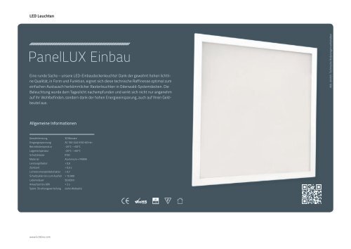 PanelLUX Einbau - Lichtline