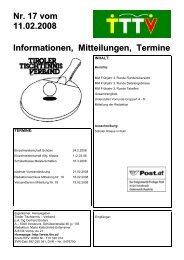 Nr.17 vom 11.02.2008 - Tiroler Tischtennis-Verband - - TTTV