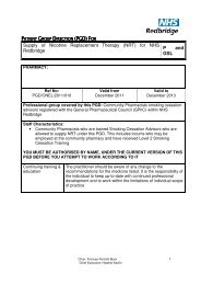 (PGD) FOR Supply of Nicotine Replacement Therapy (NRT) for NHS ...