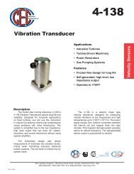 4-138 Spec Sheet - CEC Vibration Products