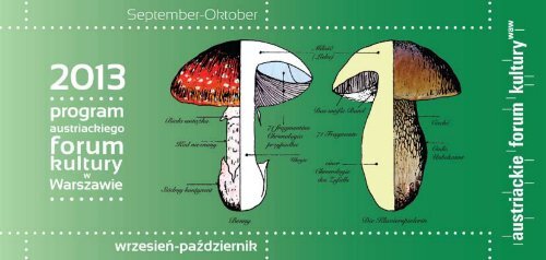 program Wrzesień - Październik 2013 - Austriackie Forum Kultury