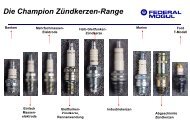 Die Champion Zündkerzen-Range - SAFIA