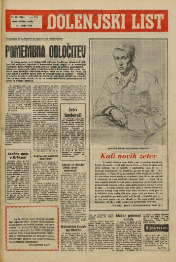21. julij 1965 (Å¡t. 800) - Dolenjski list